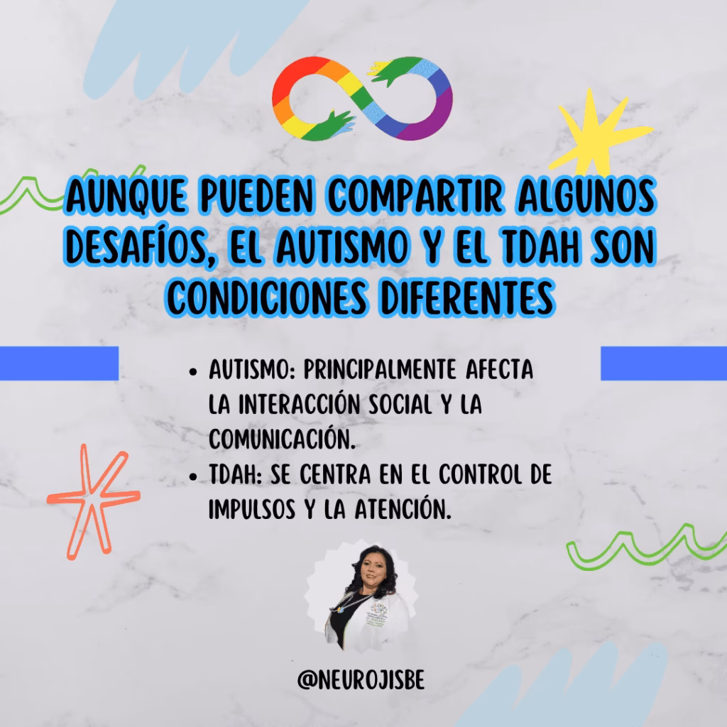 imagen 4 diferencias autismo y tdah